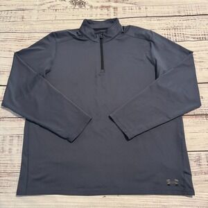 Under Armour Pullover Blue Loose ColdGear 1/4‎ Zip Lightweight Men's Size XL